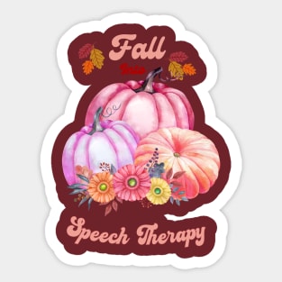 Speech therapy, Speech language pathologist, speech path  Fall Sticker